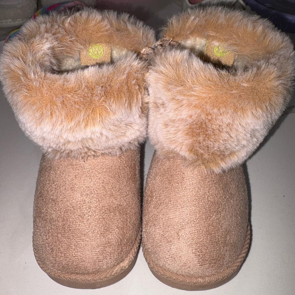 Cozy Tan Kids' Booties
